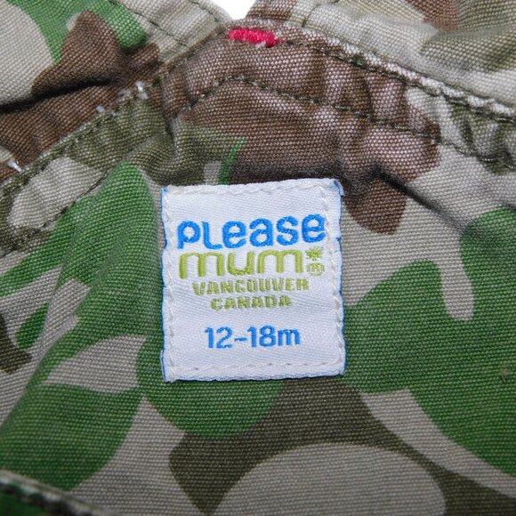 Please Mum Boys 12 - 18 Months Green Camo Camouflage Overalls - Picture 5 of 10